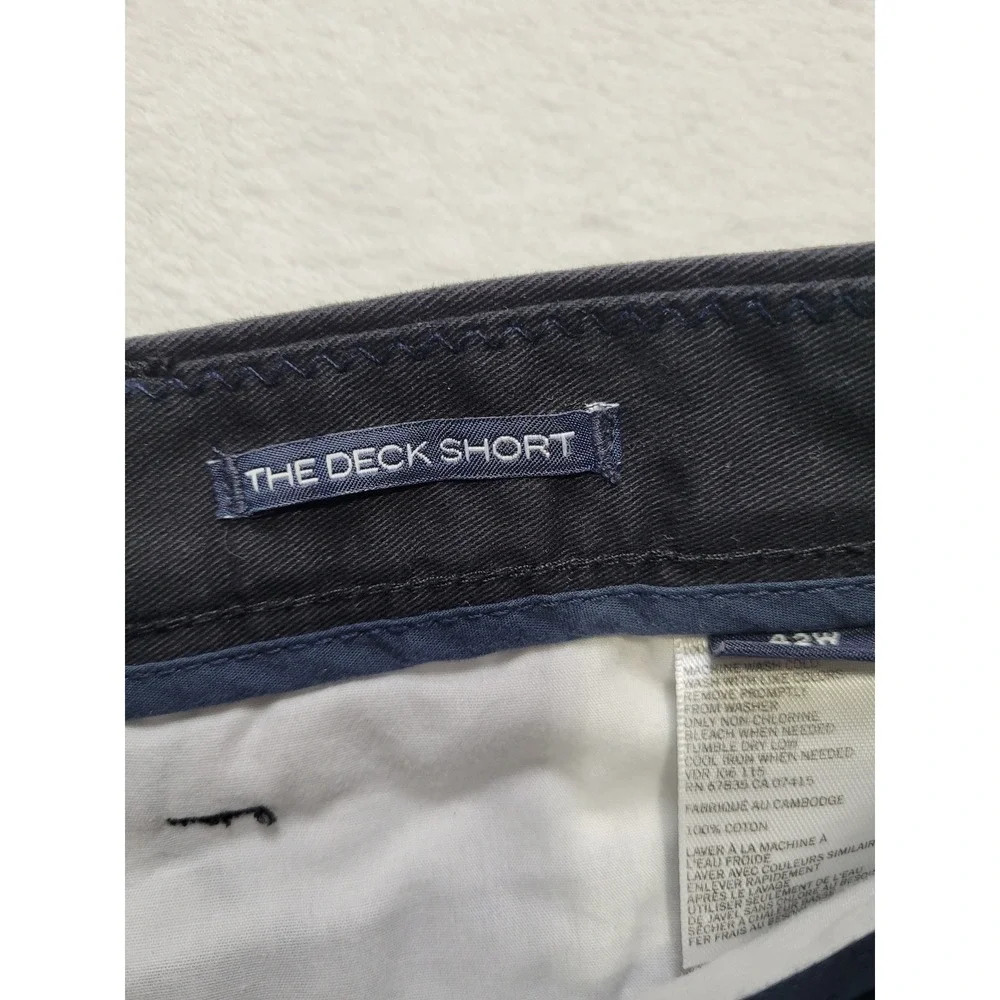Nautica The Deck Short Mens 42 black Classic Fit Cotton Chino